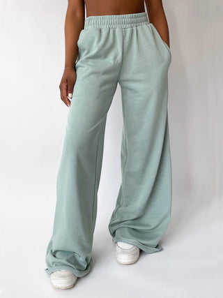 Elastic Waist Wide Leg Pants - 1985 the VAULT Boutique