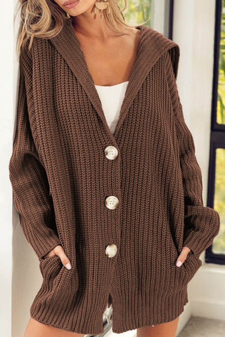 Button Down Collared Neck Cardigan - 1985 the VAULT Boutique