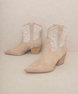 OASIS SOCIETY Cannes - Pearl Studded Western Boots - 1985 the VAULT Boutique