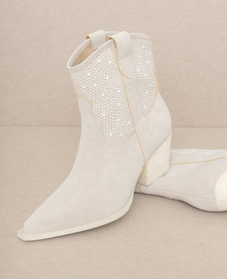 OASIS SOCIETY Cannes - Pearl Studded Western Boots - 1985 the VAULT Boutique