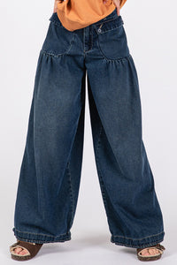 SAGE + FIG Mid-Rise Cargo Jeans with Pockets - 1985 the VAULT Boutique