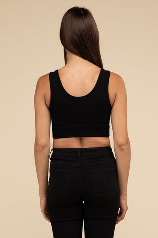 Ribbed Seamless Crop Top - 1985 the VAULT Boutique