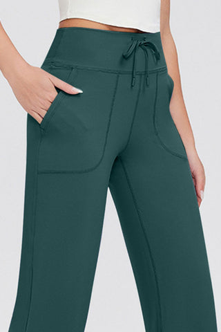 Basic Bae Full Size Drawstring High Waist Pants with Pockets - 1985 the VAULT Boutique