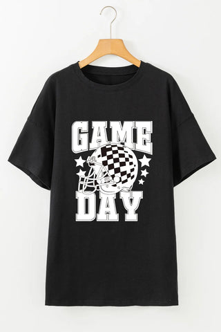 GAME DAY Round Neck Short Sleeve T-Shirt - 1985 the VAULT Boutique