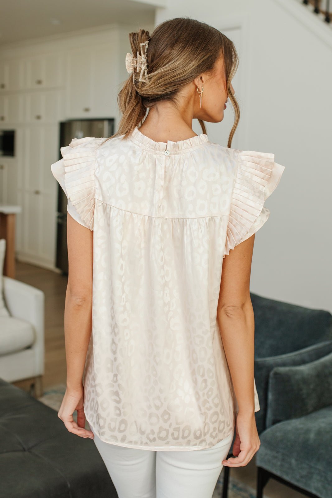 City Escape Top in Pearl - Happily Ever Atchison Shop Co.