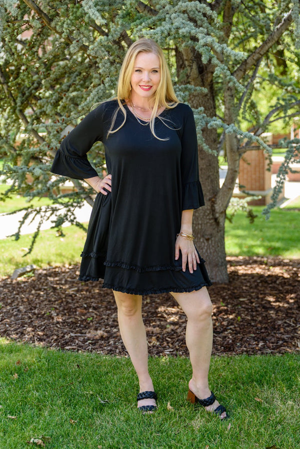 Coast Dress in Black - Happily Ever Atchison Shop Co.