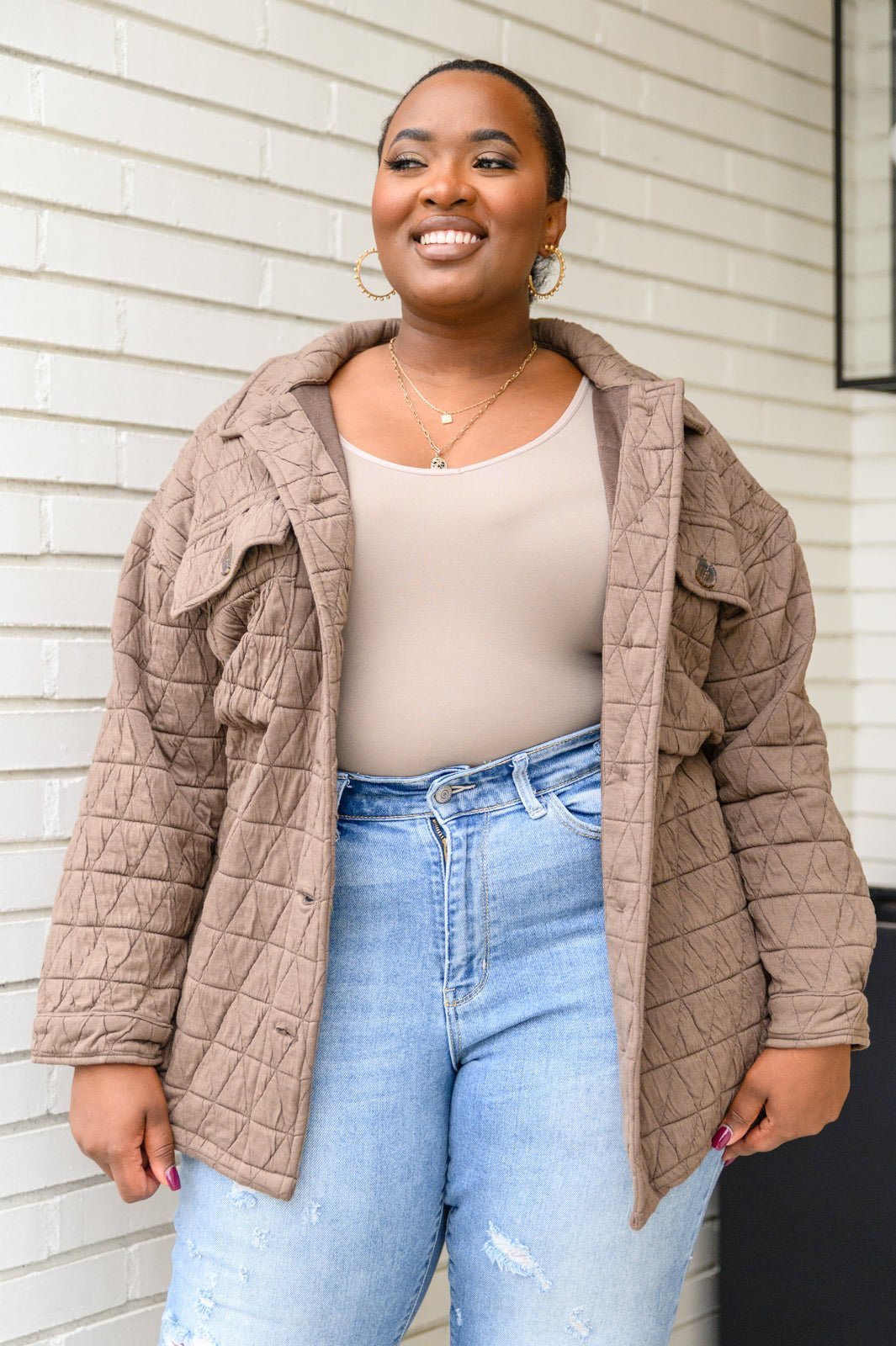 Coming Back Home Jacket in Mocha - Happily Ever Atchison Shop Co.