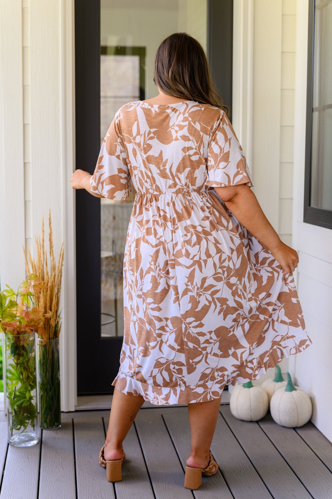 Conversation Starter Floral Faux Wrap Dress - Happily Ever Atchison Shop Co.