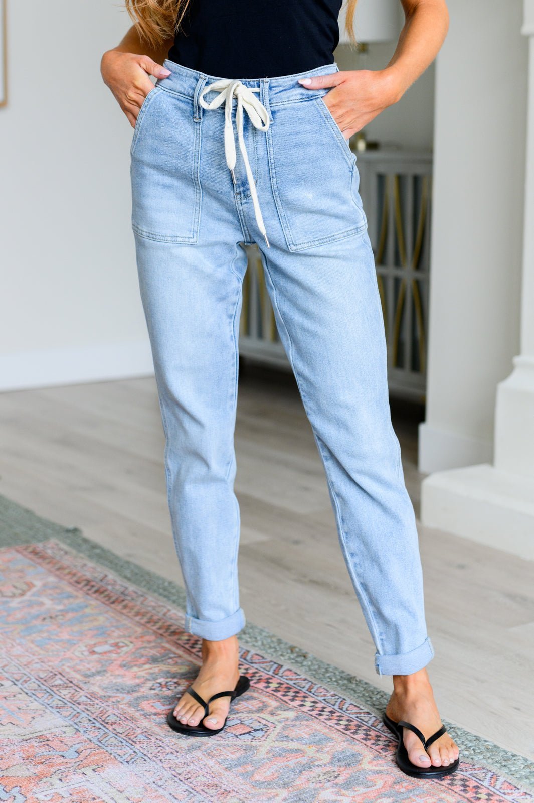 Cooper High Rise Vintage Denim Jogger - Happily Ever Atchison Shop Co.