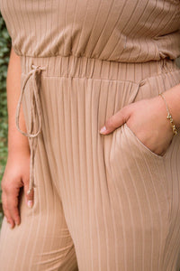 Cruiser Jumpsuit in Tan - Happily Ever Atchison Shop Co.