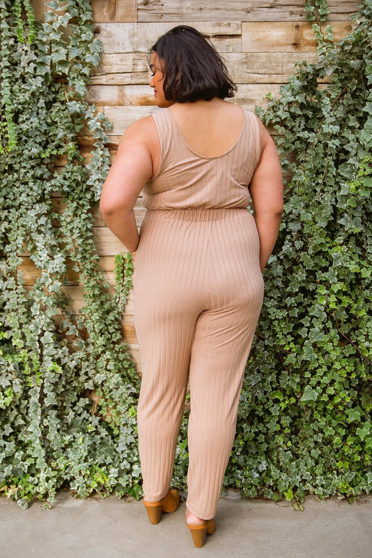 Cruiser Jumpsuit in Tan - Happily Ever Atchison Shop Co.