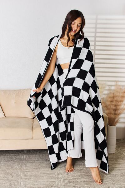 Cuddley Checkered Decorative Throw Blanket - Happily Ever Atchison Shop Co.