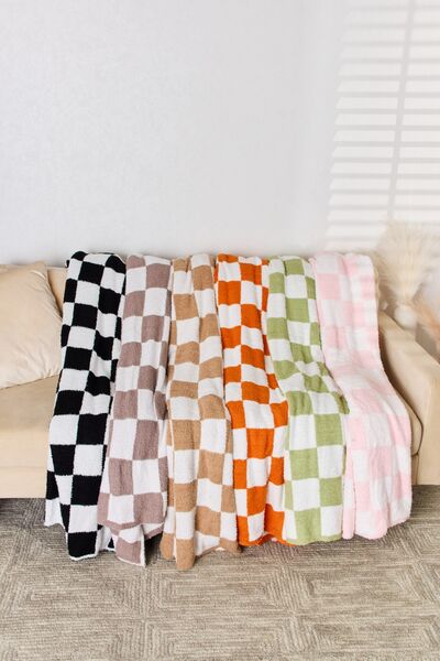 Cuddley Checkered Decorative Throw Blanket - Happily Ever Atchison Shop Co.