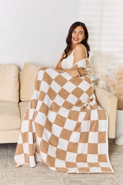 Cuddley Checkered Decorative Throw Blanket - Happily Ever Atchison Shop Co.