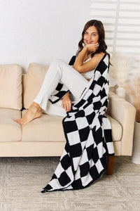 Cuddley Checkered Decorative Throw Blanket - Happily Ever Atchison Shop Co.