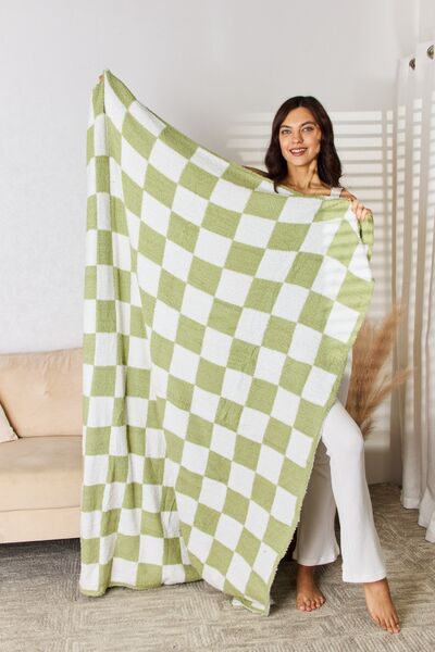 Cuddley Checkered Decorative Throw Blanket - Happily Ever Atchison Shop Co.