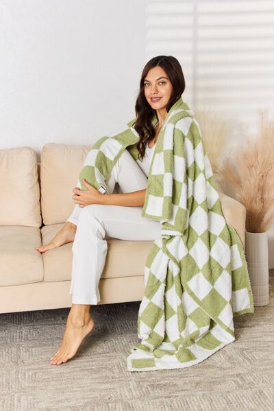 Cuddley Checkered Decorative Throw Blanket - Happily Ever Atchison Shop Co.