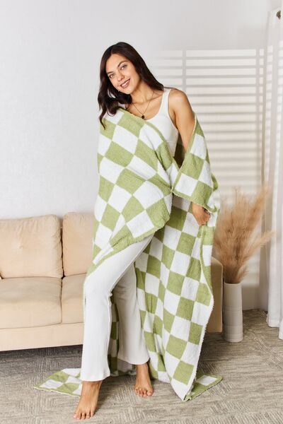 Cuddley Checkered Decorative Throw Blanket - Happily Ever Atchison Shop Co.