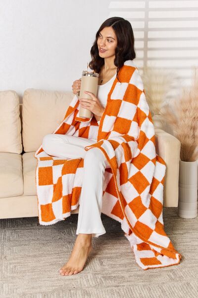 Cuddley Checkered Decorative Throw Blanket - Happily Ever Atchison Shop Co.