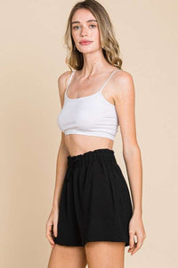 Culture Code High Waist Paper Bag Shorts - Happily Ever Atchison Shop Co.