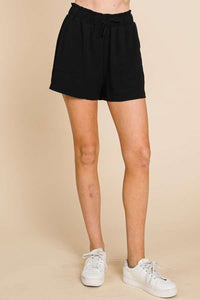 Culture Code High Waist Paper Bag Shorts - Happily Ever Atchison Shop Co.