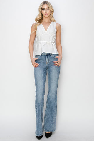 RISEN Full Size Mid Rise Bootcut Jeans - 1985 the VAULT Boutique