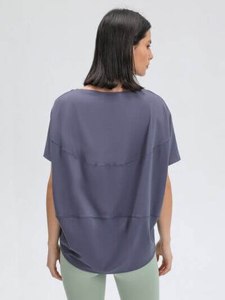 Millennia Round Neck Short Sleeve Active T-Shirt - 1985 the VAULT Boutique