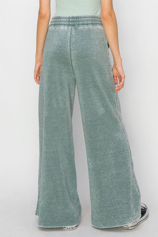 High Rise Wide Leg Drawstring Pants - 1985 the VAULT Boutique