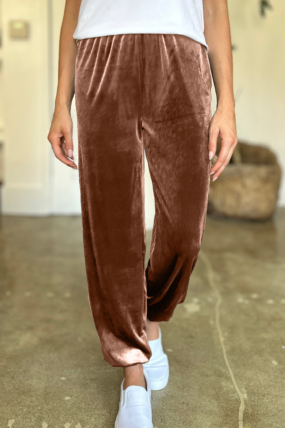 FAM-FAM Pocketed Elastic Waist Joggers - 1985 the VAULT Boutique