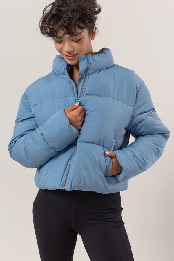 HYFVE Quilted Back Drawstring Puffer Jacket - 1985 the VAULT Boutique