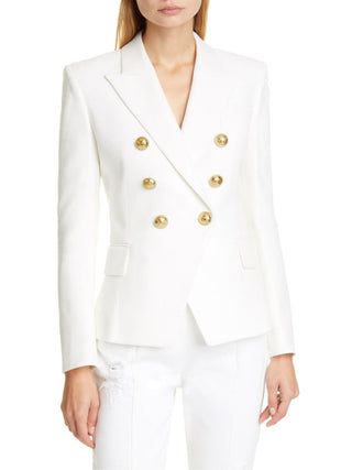 Lapel Collar Long Sleeve Blazer - 1985 the VAULT Boutique