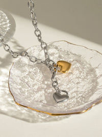 Stainless Steel Heart Chain Necklace - 1985 the VAULT Boutique