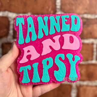 Tanned and Tipsy Hanging Car Freshie - Pre Order (Ship Date Jan 31st) - 1985 the VAULT Boutique