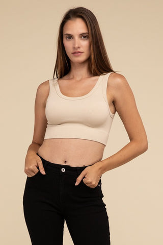 Ribbed Seamless Crop Top - 1985 the VAULT Boutique