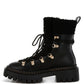Omul Fleece & Faux Leather Boots - 1985 the VAULT Boutique