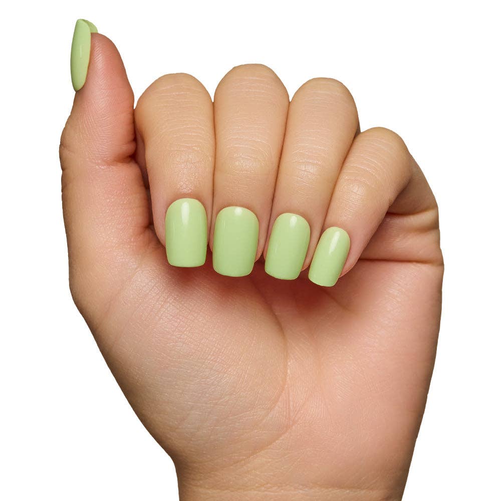 Light Sage Press-On Nails | Pistaschio | Short Squoval Nail