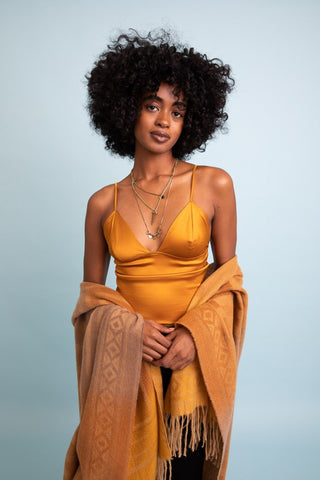 Longline Satin Bralette Top - 1985 the VAULT Boutique