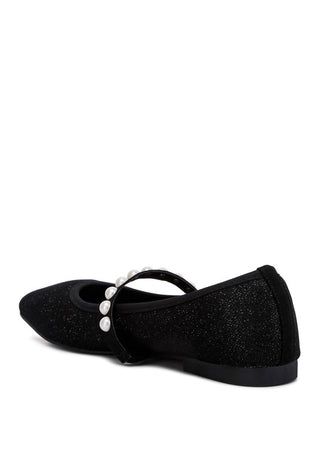 Sassie Pearl Embellished Ballerina Flats - 1985 the VAULT Boutique