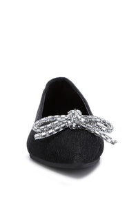 Ellerby Embellished Bow Detail Ballet Flats - 1985 the VAULT Boutique