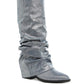 Capella Fold-Over Slouchy Denim Boot - 1985 the VAULT Boutique