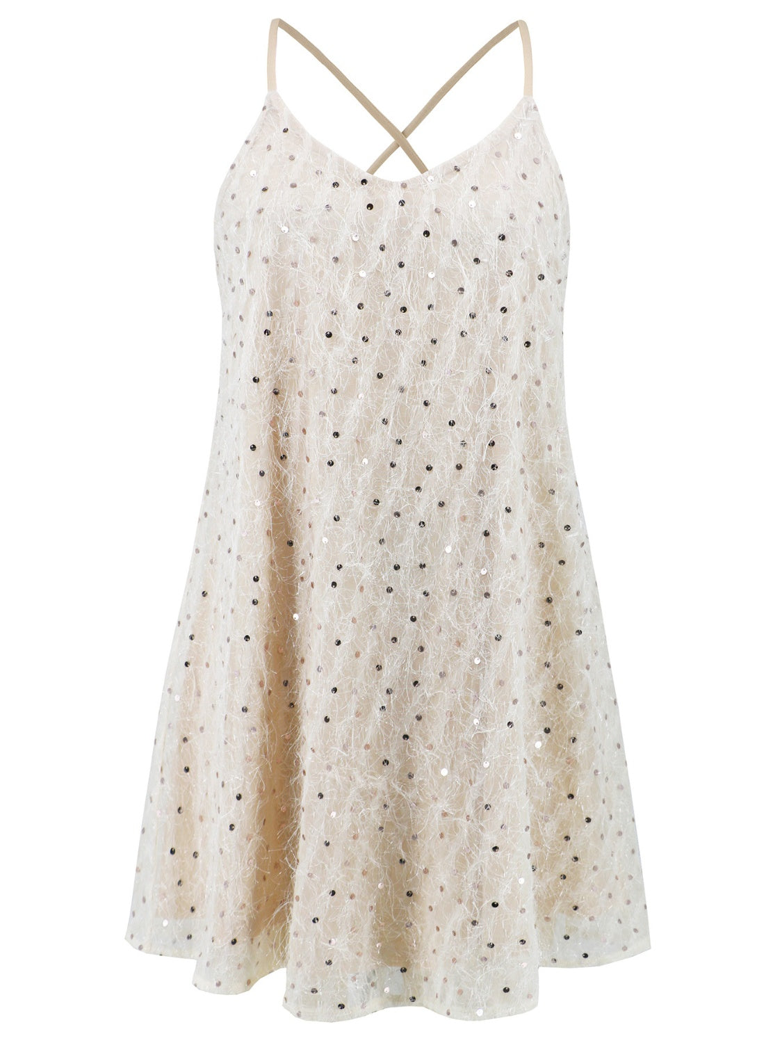 Sequin V-Neck Mini Cami Dress - 1985 the VAULT Boutique