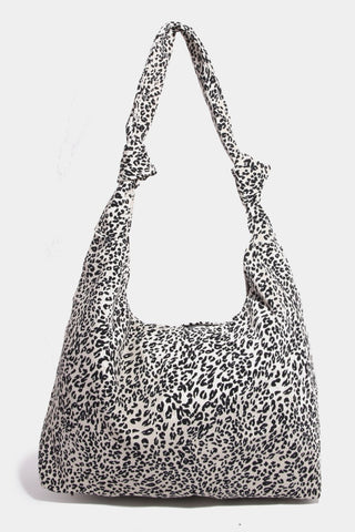 Fame Leopard Knotted Strap Shoulder Bag - 1985 the VAULT Boutique