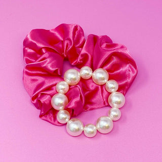 Pearl & Satin Scrunchie Set - 1985 the VAULT Boutique