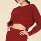 Ribbed Knit Crop Top & Skirt Set - 1985 the VAULT Boutique