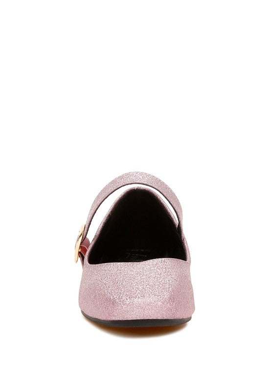 Herma Glitter Pin Buckle Ballerinas - 1985 the VAULT Boutique