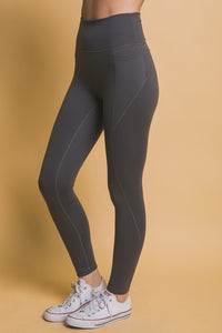 Love Tree High Waist Leggings with Side Pockets - 1985 the VAULT Boutique