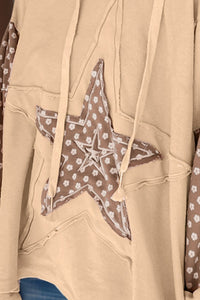 Drawstring Star Long Sleeve Hoodie - 1985 the VAULT Boutique