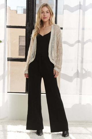 ADORA Tied Wide Leg Knit Pants - 1985 the VAULT Boutique