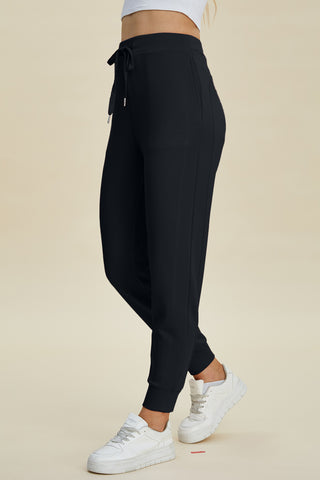 Basic Bae Full Size Air Scuba Drawstring High Waist Joggers - 1985 the VAULT Boutique