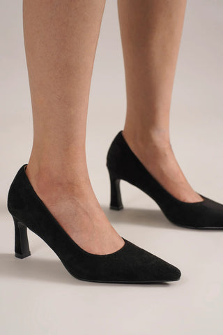 Beast Fashion Faux Suede Point Toe Pumps - 1985 the VAULT Boutique